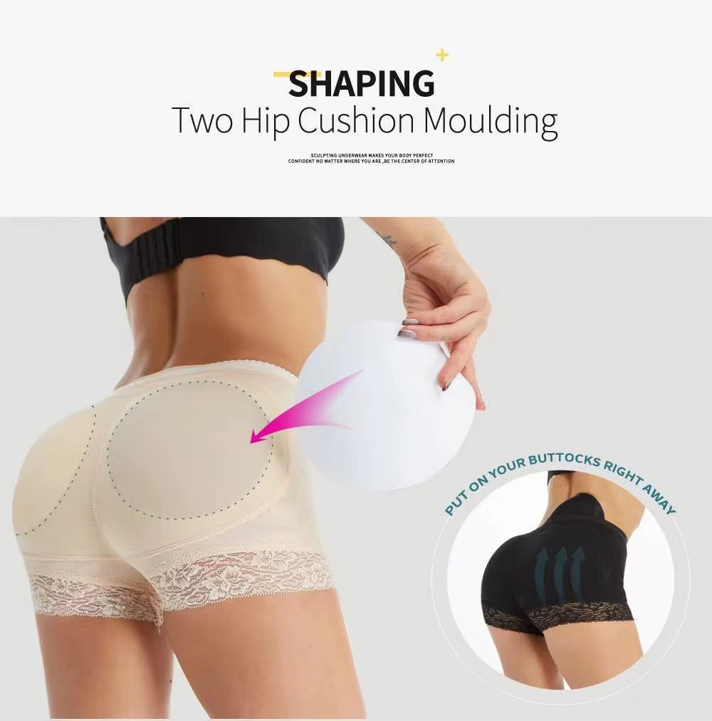 Women Butt Lifter Panty Fake Buttock Body Shaper Padded Underwear Lady Lift Bum High Waist Tummy Control Hip Panties